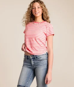 Tops | White Crow Abby Striped T-Shirt Paloma
