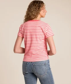 Tops | White Crow Abby Striped T-Shirt Paloma