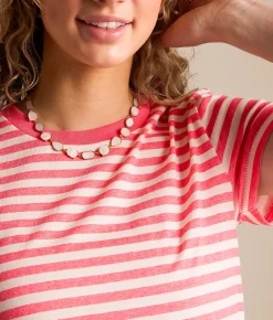 Tops | White Crow Abby Striped T-Shirt Paloma