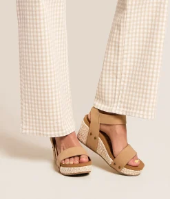 Shoes | Very G Abby Wedge Sandal Nude