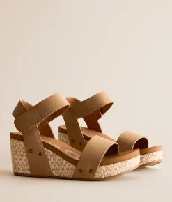 Shoes | Very G Abby Wedge Sandal Nude