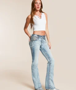 Jeans | Rock Revival Abelia Mid-Rise Boot Stretch Jean Abelia MB200