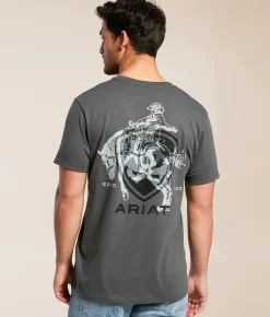 Graphic T-Shirts | Ariat Abilene Shield T-Shirt Dark Shadow