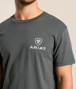 Graphic T-Shirts | Ariat Abilene Shield T-Shirt Dark Shadow