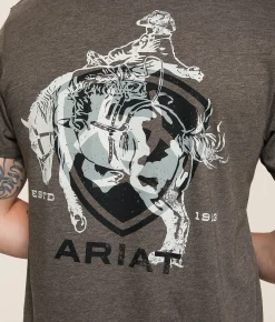 Ariat Abilene Shield T-Shirt Heather Brown Discount