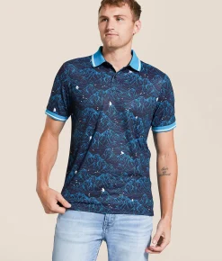 Tops | Waggle® Abominable Stretch Polo Black