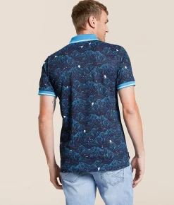 Tops | Waggle® Abominable Stretch Polo Black