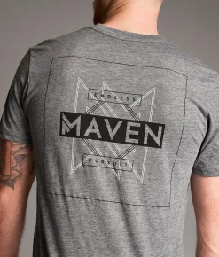 Maven Co-op Abstract T-Shirt Charcoal Hot