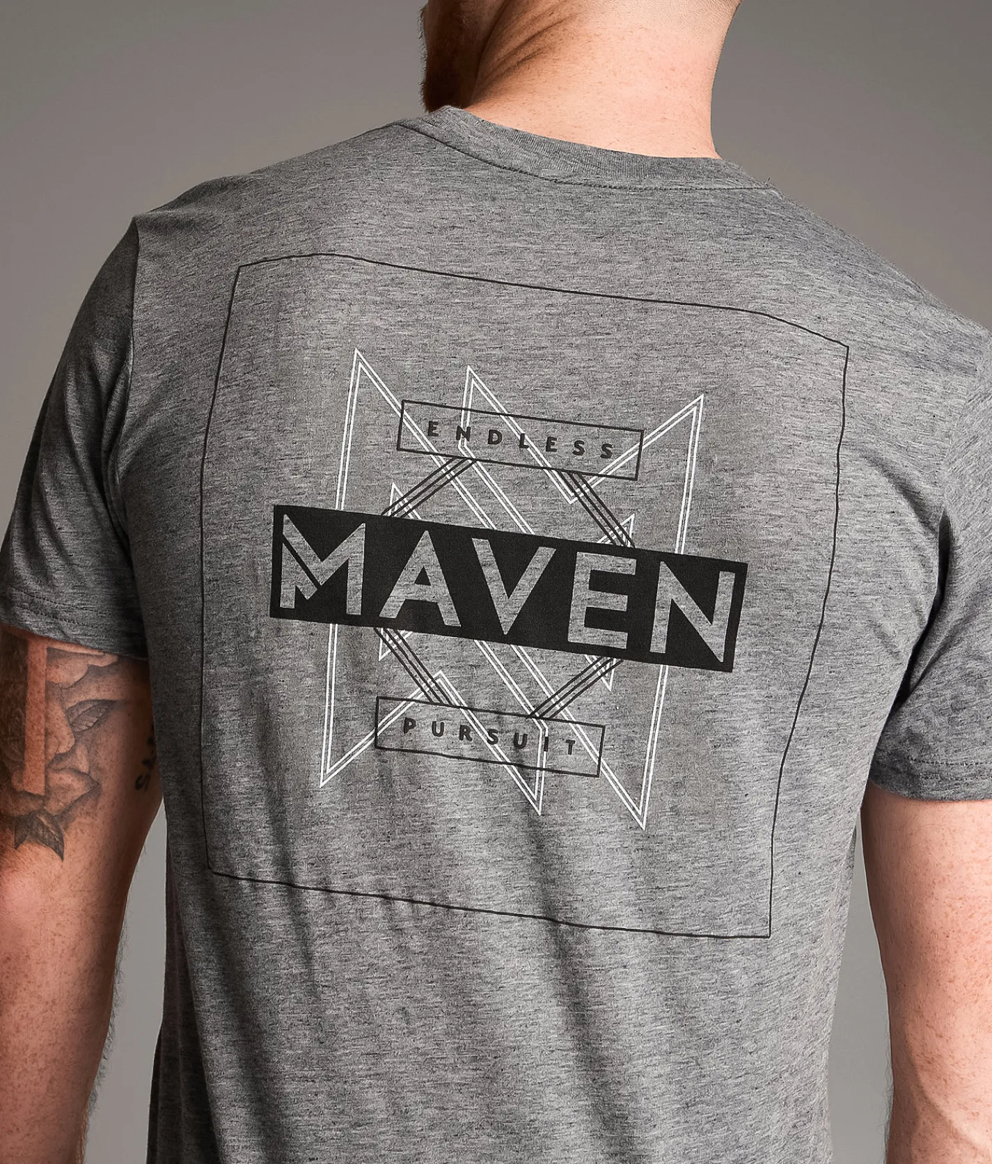 Maven Co-op Abstract T-Shirt Charcoal Hot