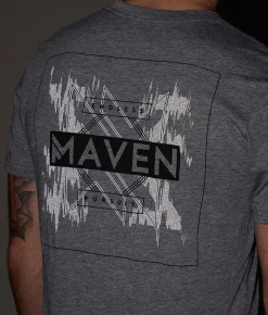 Maven Co-op Abstract T-Shirt Charcoal Hot