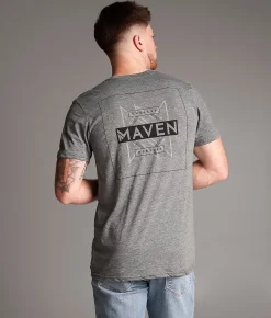 Maven Co-op Abstract T-Shirt Charcoal Hot