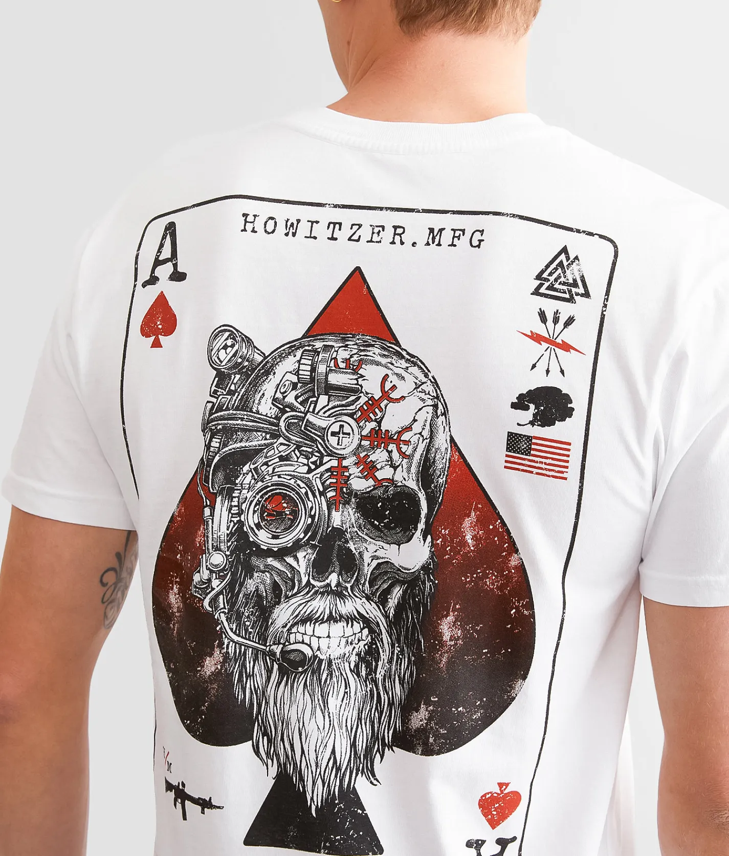 Graphic T-Shirts | Howitzer Ace Card T-Shirt White