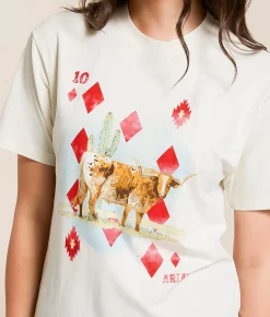 Tops | Ariat Aces Boyfriend T-Shirt Papyrus