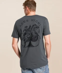 Ariat Aces High Bronc T-Shirt Dark Shadow Online