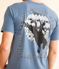 Hooey Action Sports T-Shirt Denim Hot