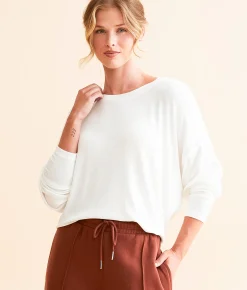 Tops | Z Supply Active Clarie Ribbed Knit Top Latte