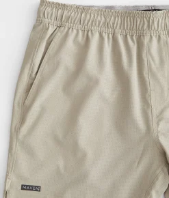 Bottoms|Activewear | Maven Co-op Active Performance Stretch Short Sand