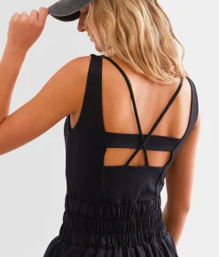 Activewear | Mono B Active Strappy Romper Blue