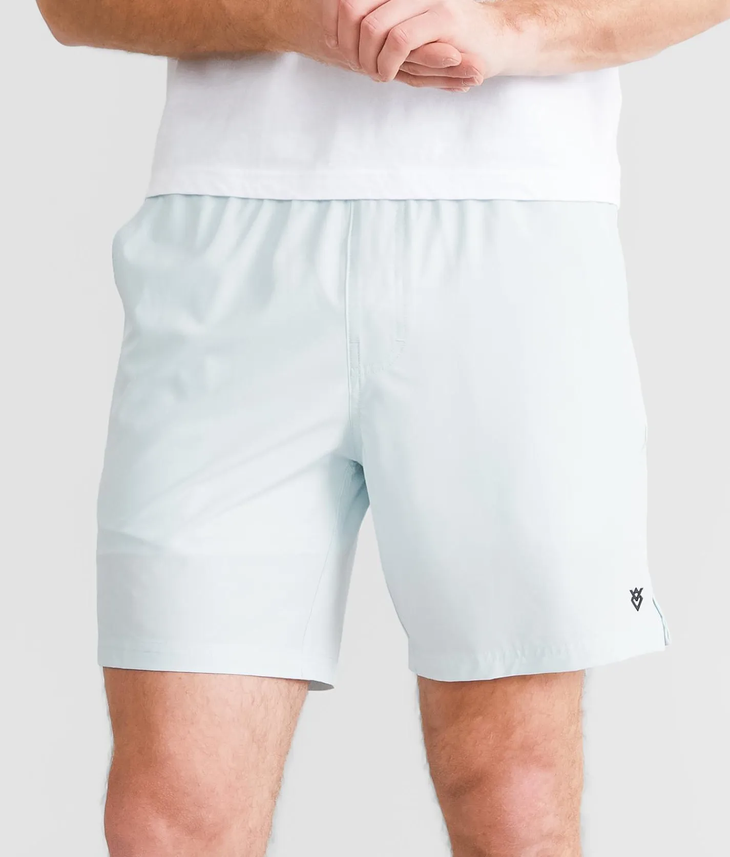 Bottoms|Activewear | Veece Active Stretch Short Light Blue
