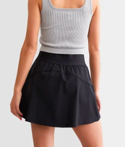 Bottoms|Activewear | Mono B Active Stretch Skort High Risk Red