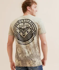 Graphic T-Shirts | American Fighter Aden T-Shirt Twill Summer Sand