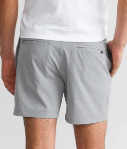 Bottoms|Shorts | Departwest Adian Stretch Short Granite Gry