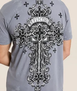 Affliction Advented T-Shirt Silver Discount