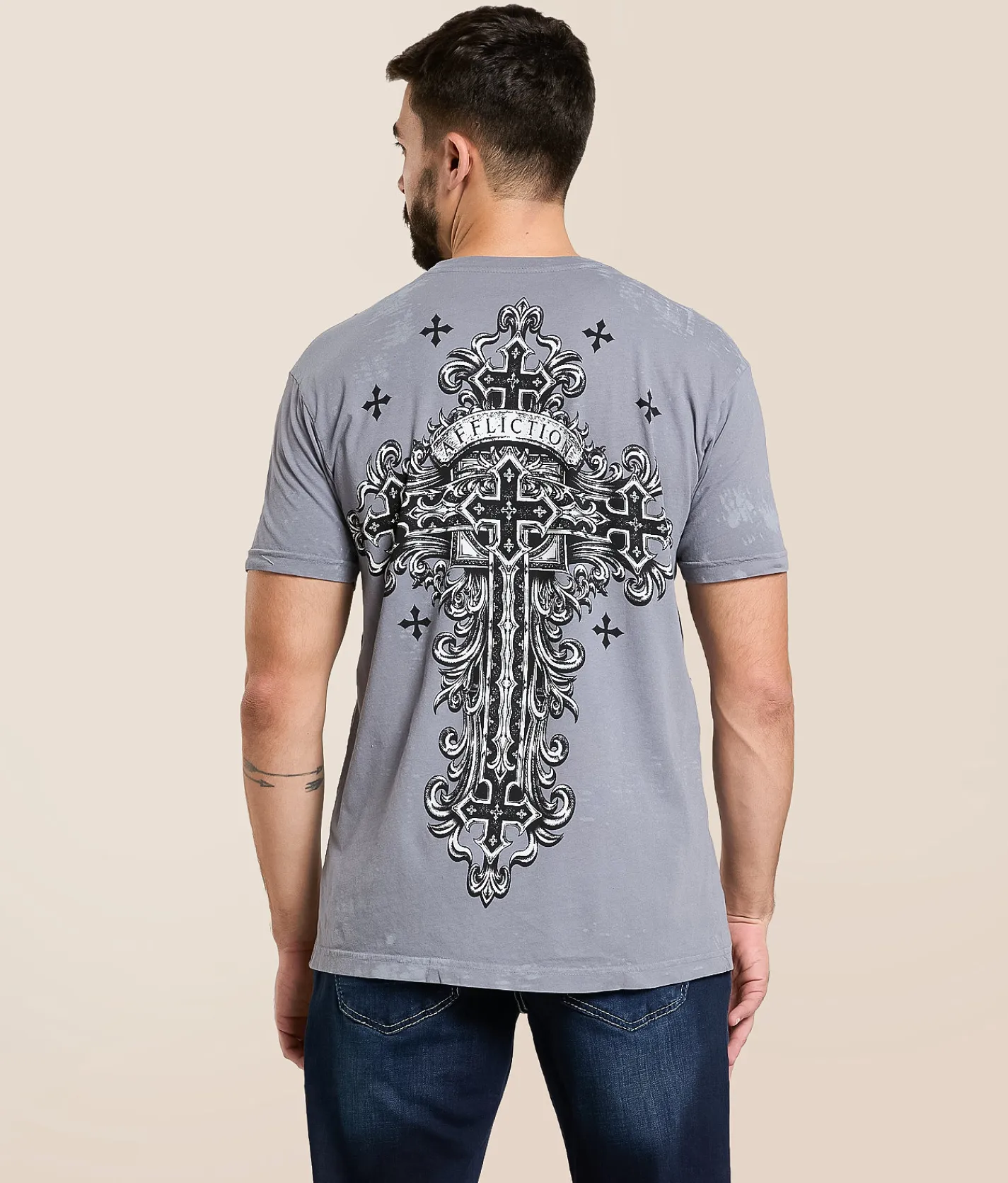 Affliction Advented T-Shirt Silver Discount