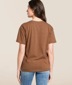 Tops | Goodie Two Sleeves Aerosmith Rhinestone Band T-Shirt Brown