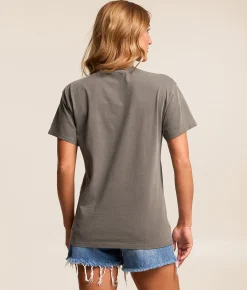 Goodie Two Sleeves Aerosmith Star Studded Band T-Shirt Charcoal Grey New