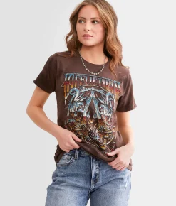Tops | Affliction A Frame Chrome T-Shirt Atlantic Deep River Wash