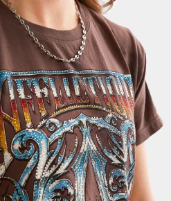 Tops | Affliction A Frame Chrome T-Shirt Atlantic Deep River Wash