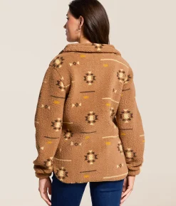 LIV Outdoor Ainsley Aztec Sherpa Insulated Pullover Lion Quail Aztec Sale