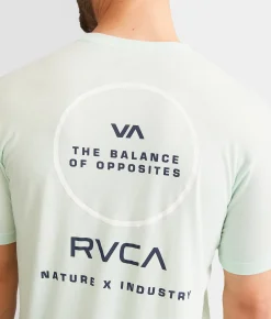 Graphic T-Shirts|Activewear | RVCA Air Circle Sport T-Shirt Sea Spray