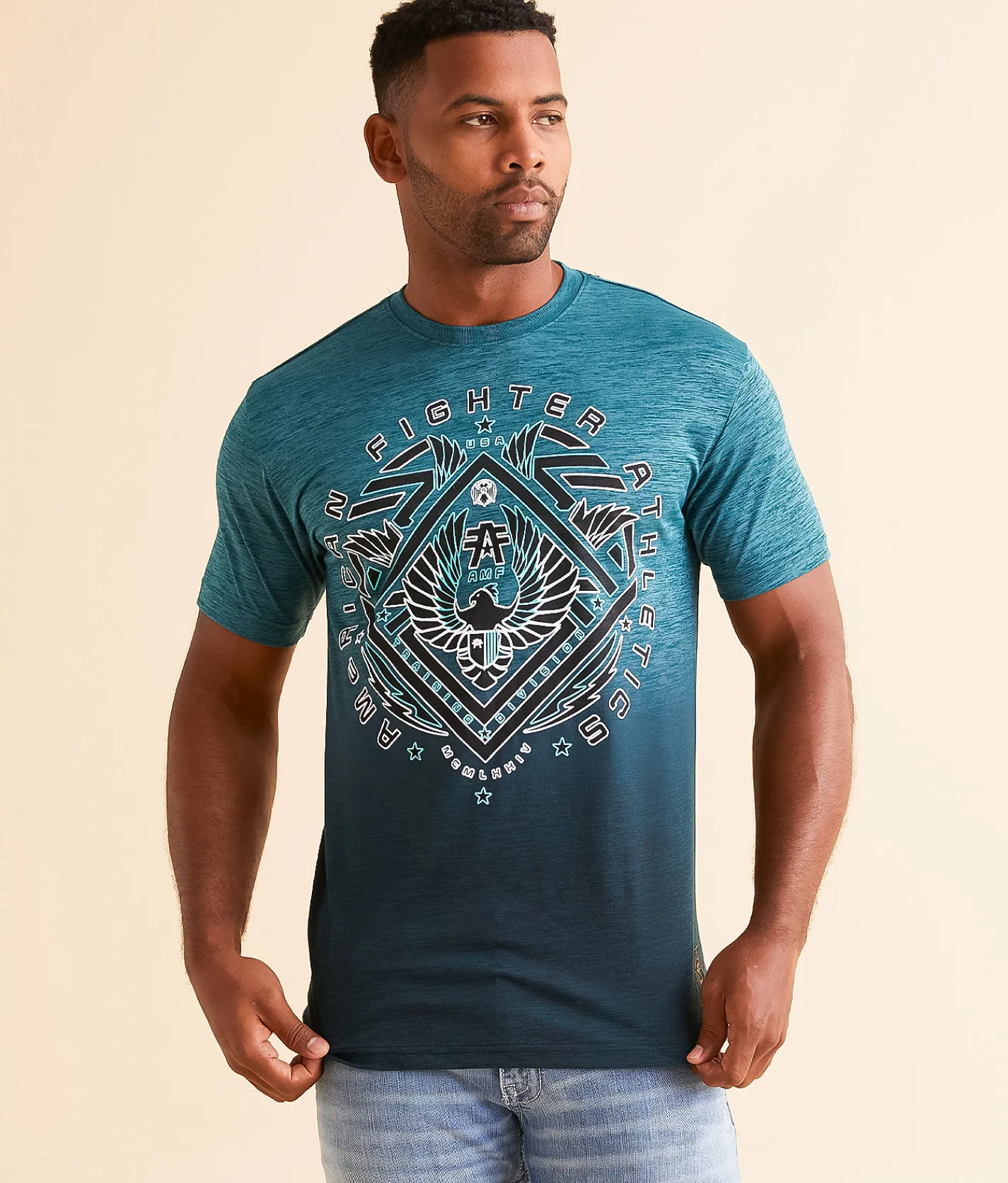 American Fighter Airmont T-Shirt Hydro Deep Teal New