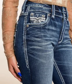 Rock Revival Alana Curvy High Rise Boot Stretch Jean Alana HB202 Clearance