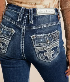 Rock Revival Alana Curvy High Rise Boot Stretch Jean Alana HB202 Clearance