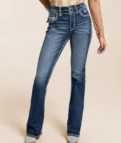 Rock Revival Alana Curvy High Rise Boot Stretch Jean Alana HB202 Clearance