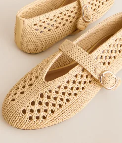 Steve Madden Alara Raffia Shoe Natural Raffia Sale