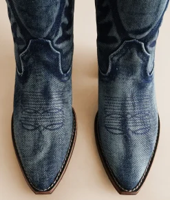 Shoes | Steve Madden Albany Western Boot Denim