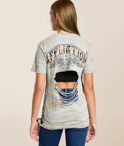 Tops | Affliction Alchemy T-Shirt Off White Biscotti Crysta