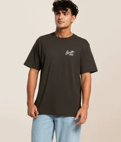 Brixton Aldridge T-Shirt Washed Black New