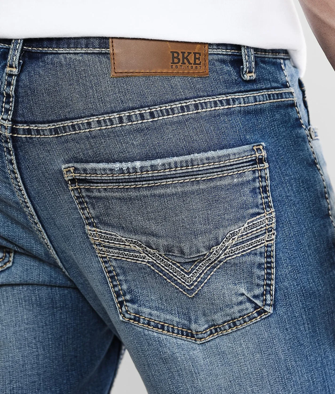 BKE Alec Straight Stretch Jean Bear New