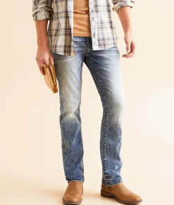 BKE Alec Straight Stretch Jean Grice Hot