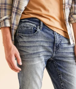 BKE Alec Straight Stretch Jean Grice Hot