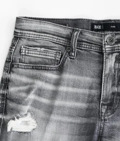 BKE Alec Straight Stretch Jean Washed Grey Sale