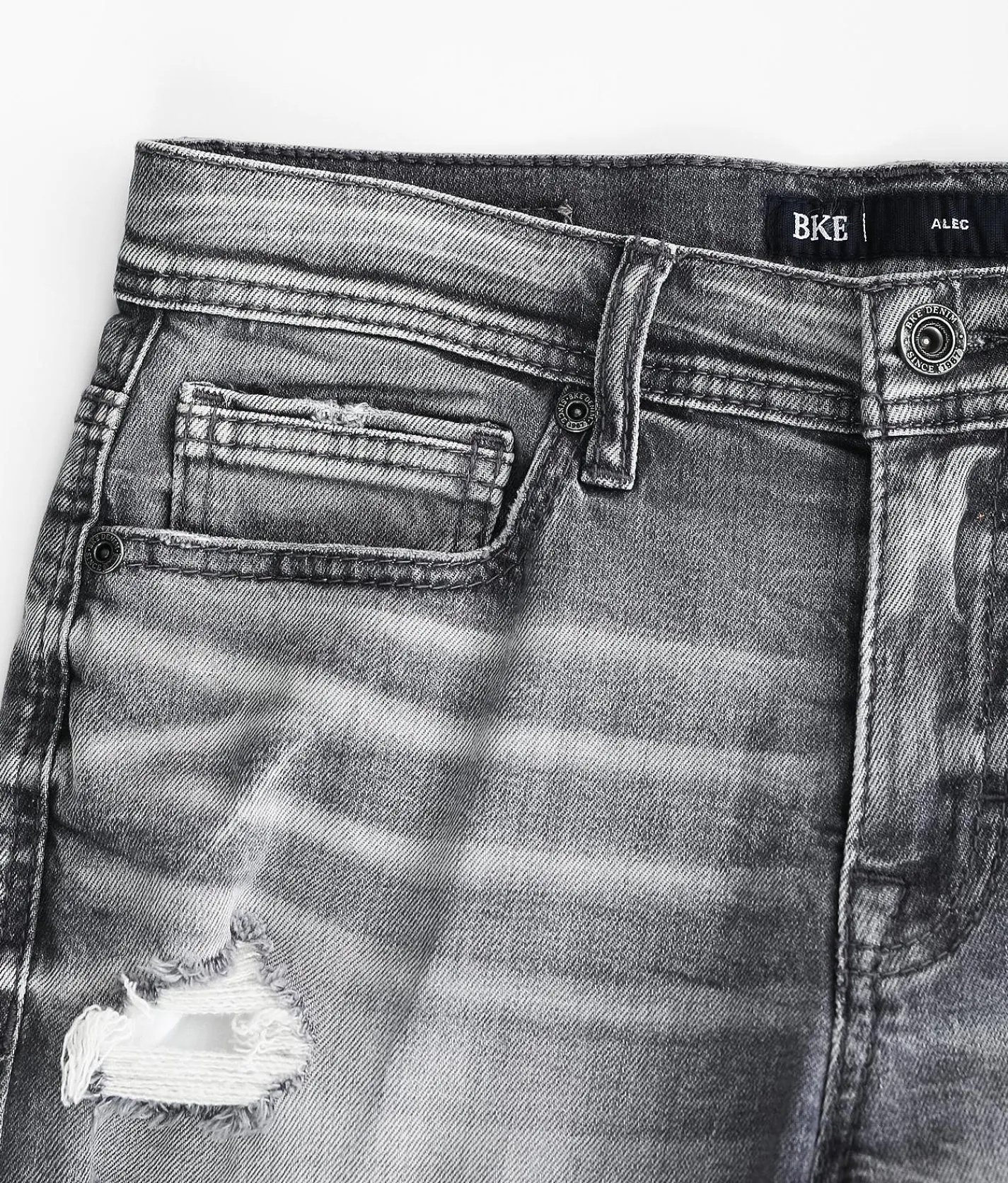 BKE Alec Straight Stretch Jean Washed Grey Sale