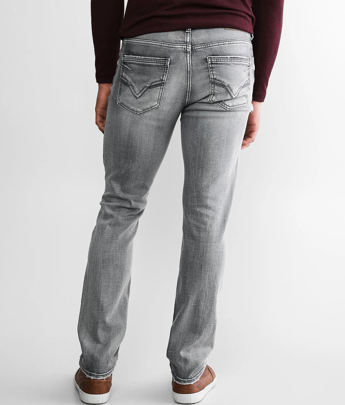 BKE Alec Straight Stretch Jean Washed Grey Sale