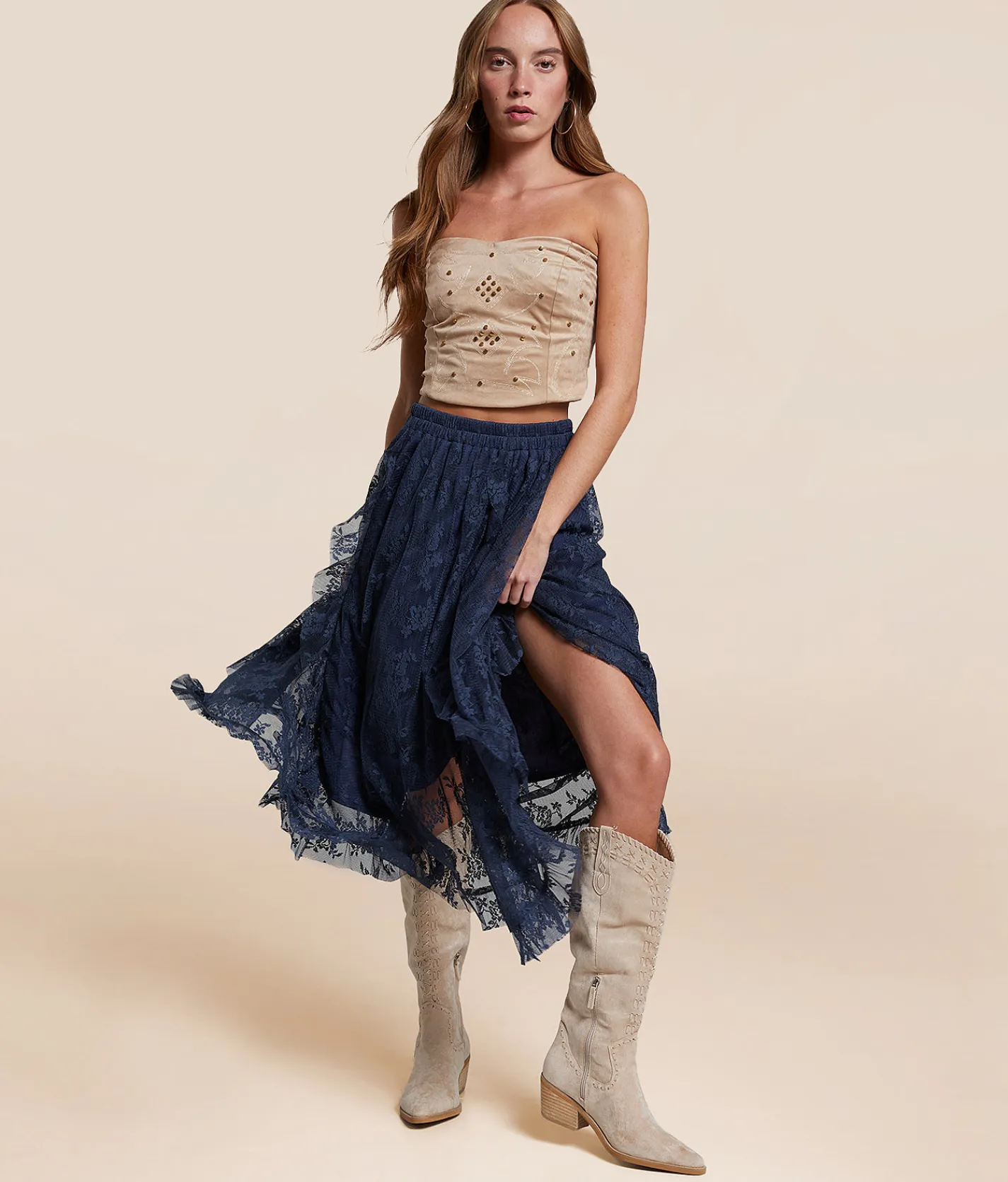 Shoes | Mi.iM Aleesia Western Boot Tan