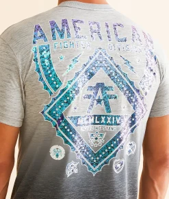 American Fighter Alexander T-Shirt Grey Discount